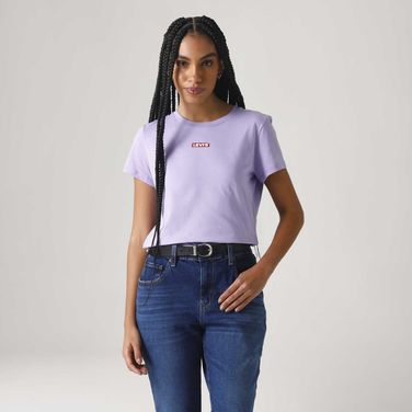 Camiseta Levi's® The Perfect Roxo Manga Curta