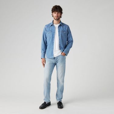 Calça Jeans Levi's® 501® Slim Taper Lavagem Clara
