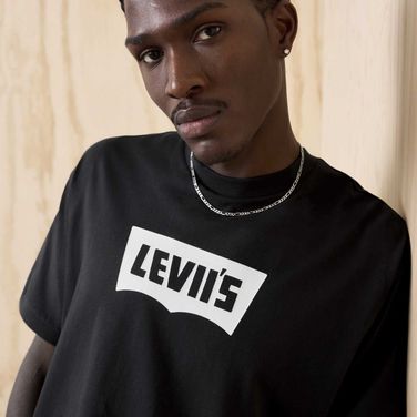 Camiseta Levi's® X Blu Tee Preto Manga Curta