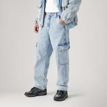 Calça Jeans Levi's® 568® Stay Loose Cargo Lavagem Clara