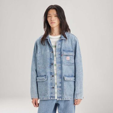 Jaqueta Jeans Levi's® Broadway Enigneer Lavagem Média