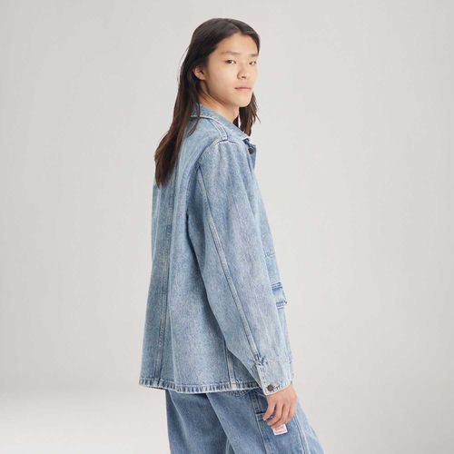 Jaqueta Jeans Levi's® Broadway Enigneer Lavagem Média