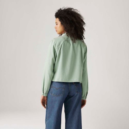 Camisa Levi's® Tyla Verde Manga Longa