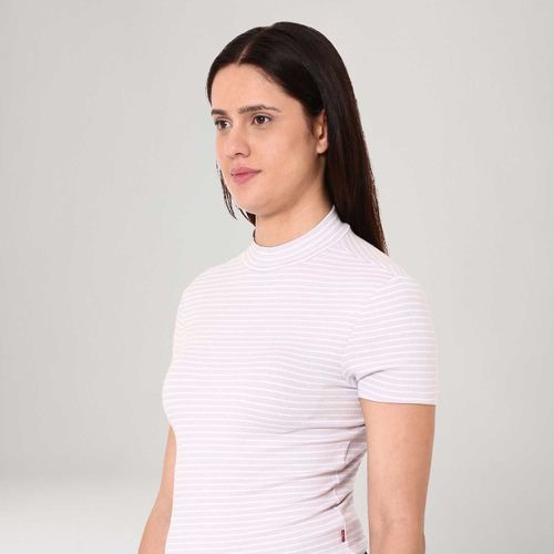 Blusa Levi's® Effortless Roxo Manga Curta