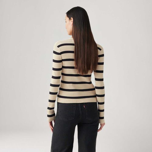 Blusa Levi's® Tulip Cardigan Marrom Manga Longa
