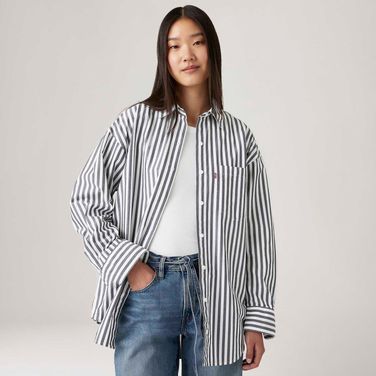 Camisa Levi's® Lola Azul Manga Longa