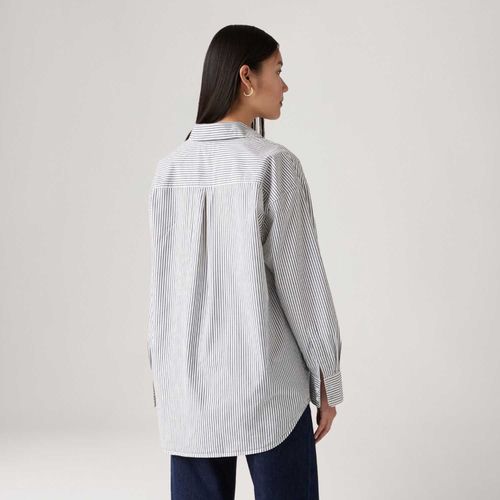 Camisa Levi's® Pieced Lola Azul Manga Longa