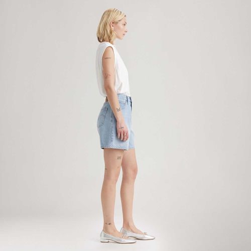 Short Jeans Levi's® High Baggy Lavagem Clara