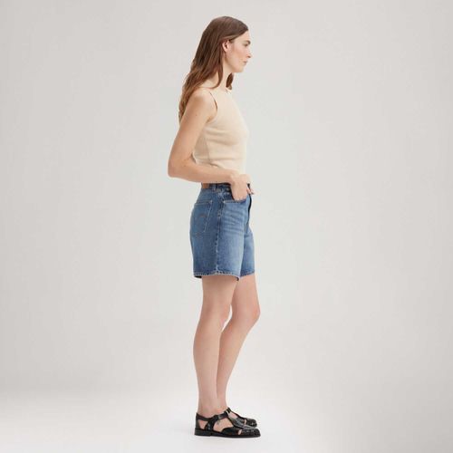 Short Jeans Levi's® High Baggy Lavagem Média