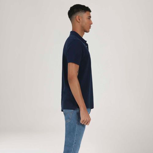 Camisa Polo Levi's® HM Classic Azul Marinho Manga Curta