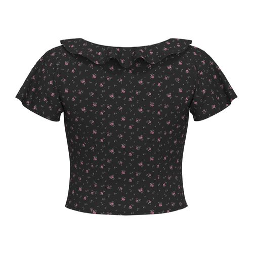 Blusa Levi's Mylene Blouse Branca Com Estampa Floral Manga Curta