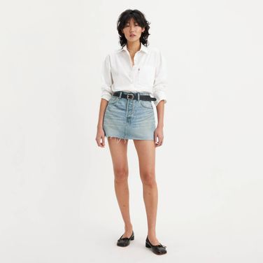 Saia Jeans Levi's® Icon Lavagem Média