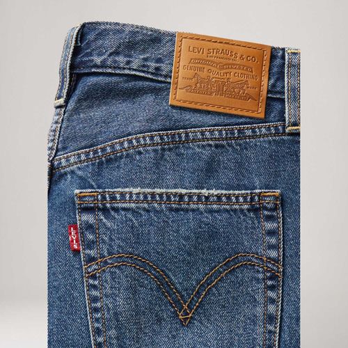 Calça Jeans Levi's® Ribcage Wide Leg Lavagem Escura