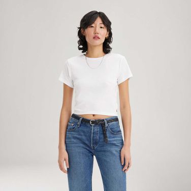 Camiseta Levi's® Essential Sporty Branca Manga Curta A74190002