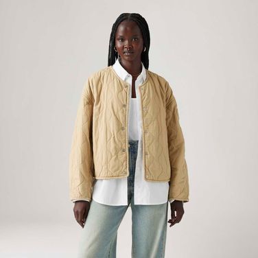 Casaco Levi's® Rumer Quilted Linder Bege 001FR0000