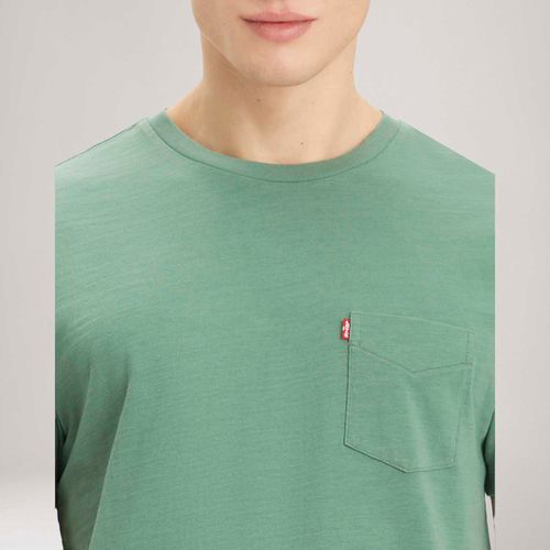 Camiseta Levi's® Classic Pocket Verde Manga Curta