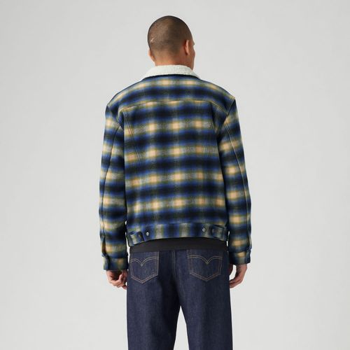 Jaqueta Jeans Levi's® Trucker Sherpa Plaid Type III