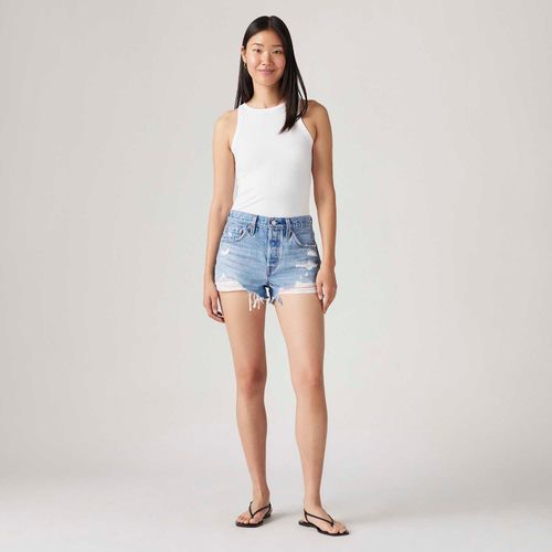 Shorts Jeans Levi's® 501® Original Lavagem Média