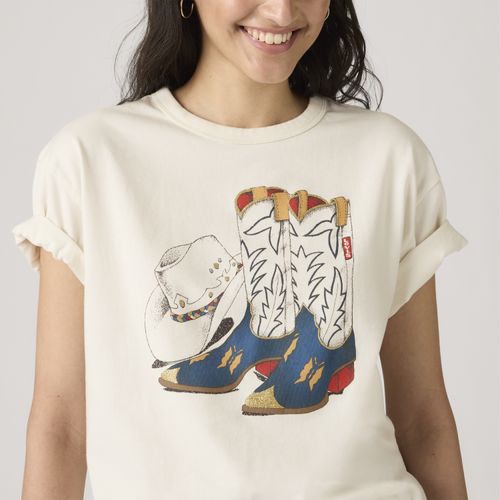 Camiseta Levi's® Tabor Branca Manga Curta