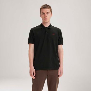 Camisa Polo Levi's® Housemark Preto Manga Curta