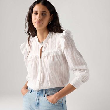 Blusa Levi's® Gianna Branca Manga Longa