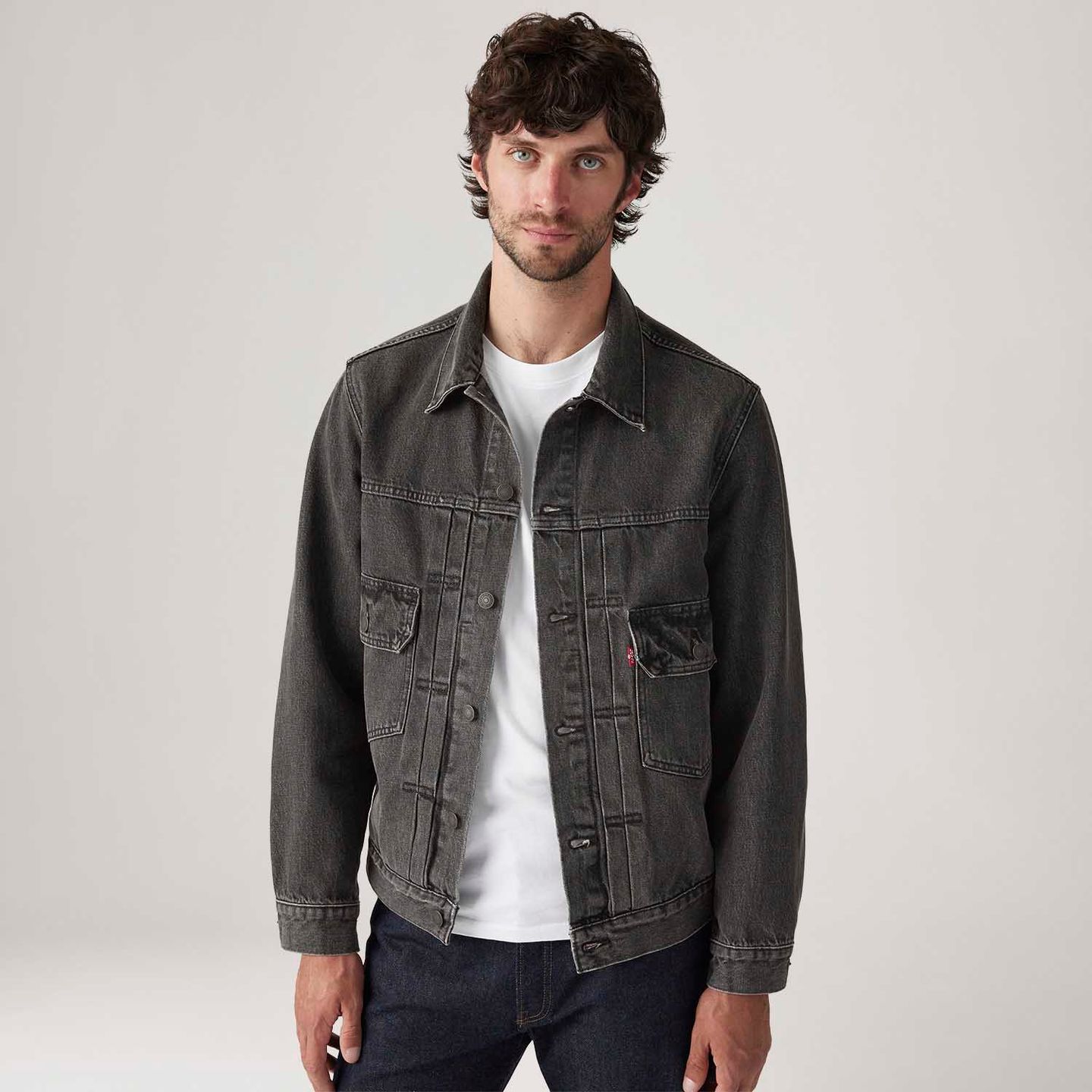 Jaqueta Levi's® Trucker Type II Preta - Levi's® Brasil