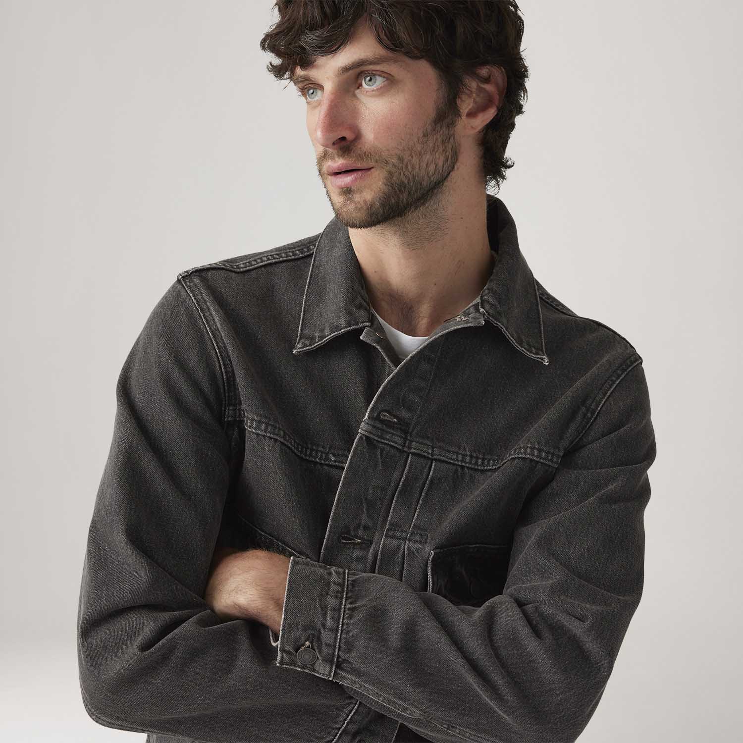 Jaqueta Levi's® Trucker Type II Preta - Levi's® Brasil