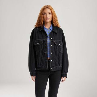 90s Vintage Levi’s denim jacket black Jaqueta Jeans Levi's® 90S Trucker Preta - Levi's® Brasil