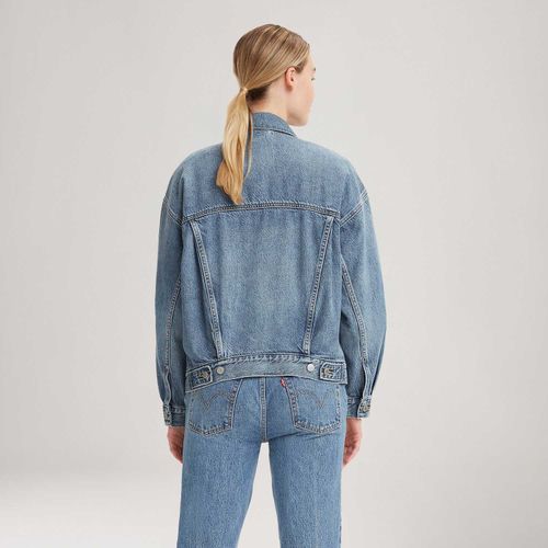 Jaqueta Jeans Levi's® 90S Trucker Lavagem Clara Com Desgaste