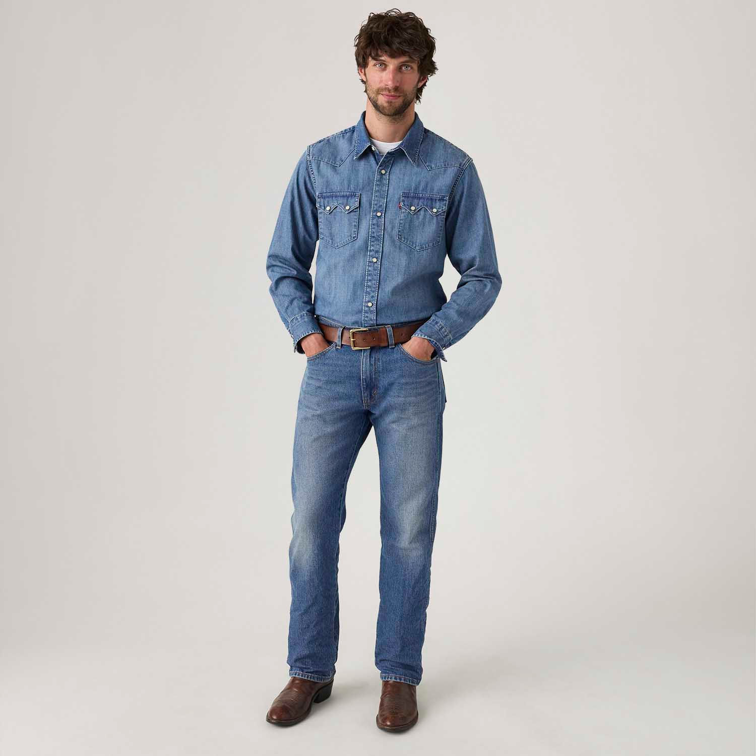 Calça Jeans Levi's® 557® Western Straight Lavagem Média - Levi's