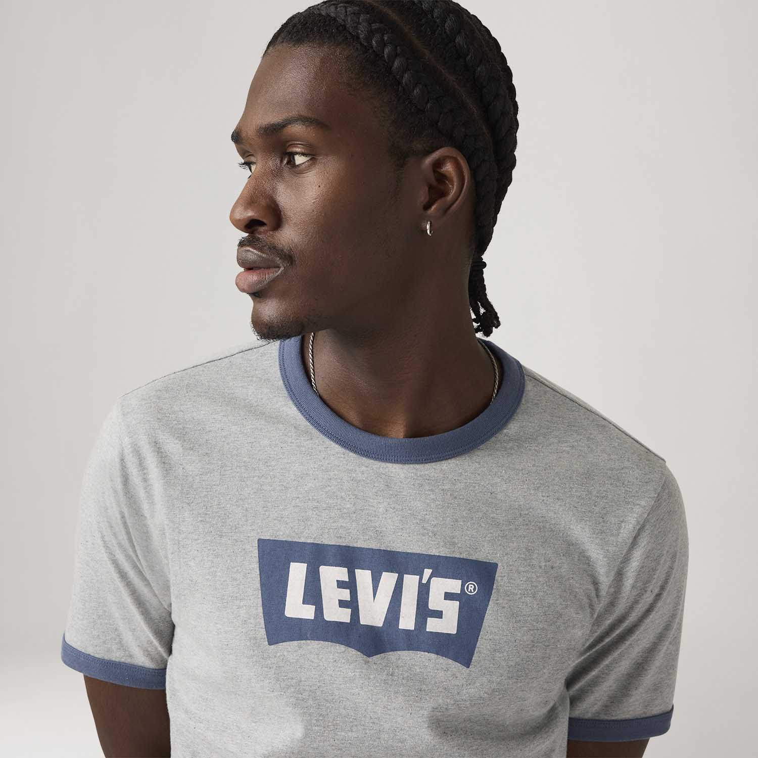 Camiseta Levi's® Standard Ringer Cinza - Levi's® Brasil