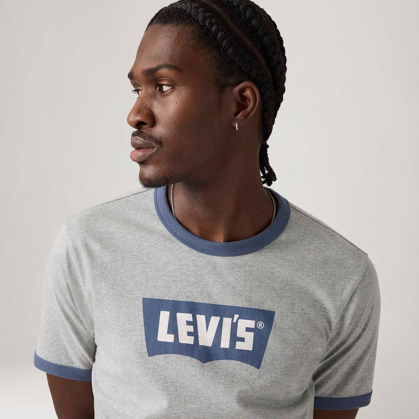 Camiseta Levi's® Standard Ringer Cinza - Levi's® Brasil