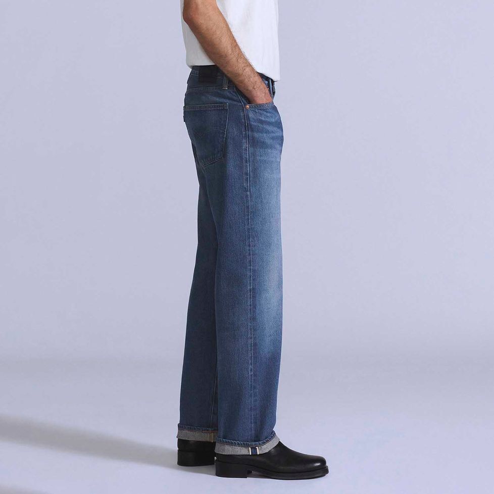 Calça Jeans Levi's® Blue Tab Anchor Relaxed Straight Lavagem Média