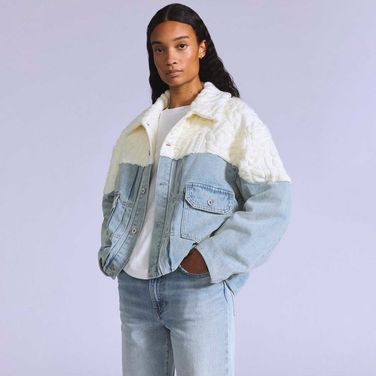 Jaqueta Levi's® Blue Tab Aran Trucker Lavagem Clara