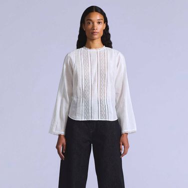 Blusa Levi's® Blue Tab Palmo Off White