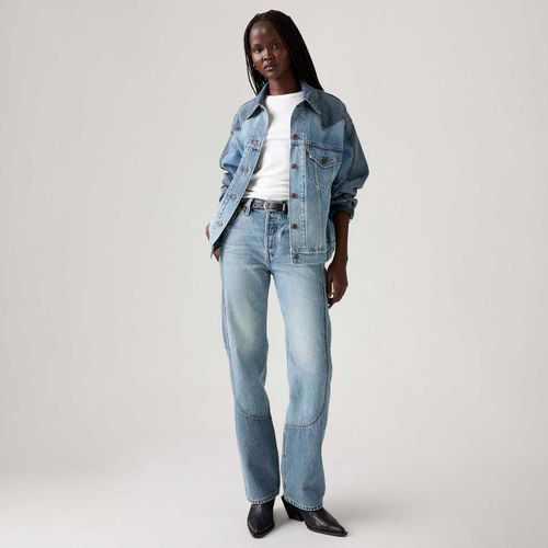 Calça Jeans Levi's® 501® 90's Western Chaps Lavagem Média