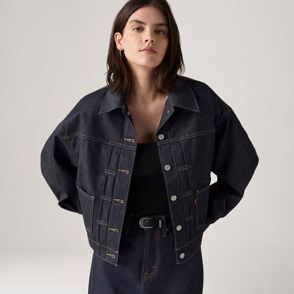 Jaqueta Jeans Levi's® Balloon Trucker Lavagem Escura | FastStore PDP
