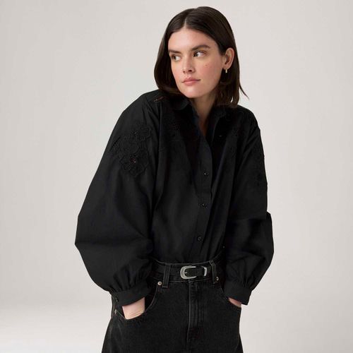 Blusa Levi's® Janie Holiday Manga Longa Preta
