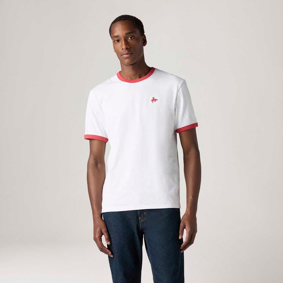 Camiseta Levi's® Retro Ringer Branca | FastStore PDP