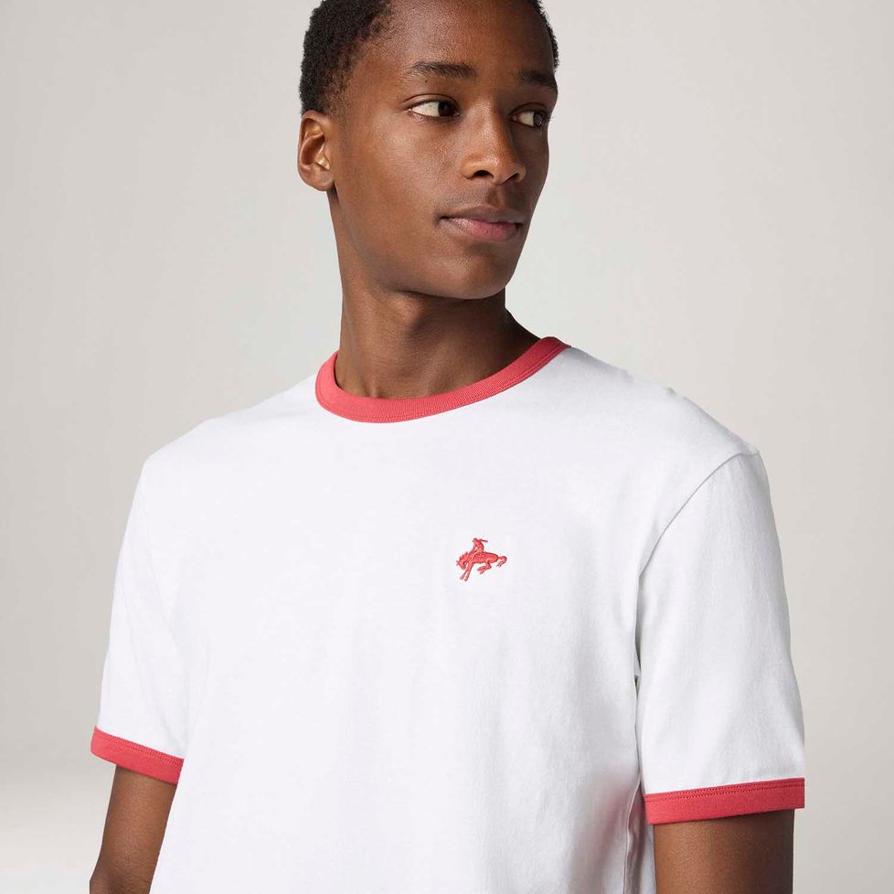 Camiseta Levi's® Retro Ringer Branca | FastStore PDP