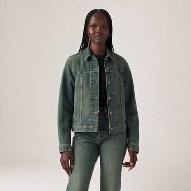 Jaqueta Jeans Levi's® Original Trucker Tipped Lavagem Média