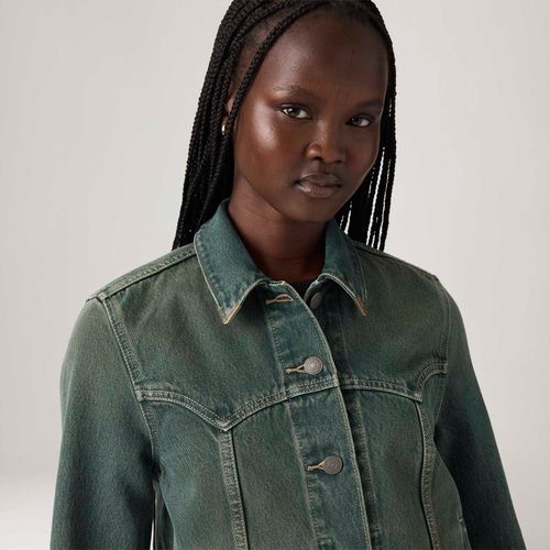 Jaqueta Jeans Levi's® Original Trucker Tipped Lavagem Média