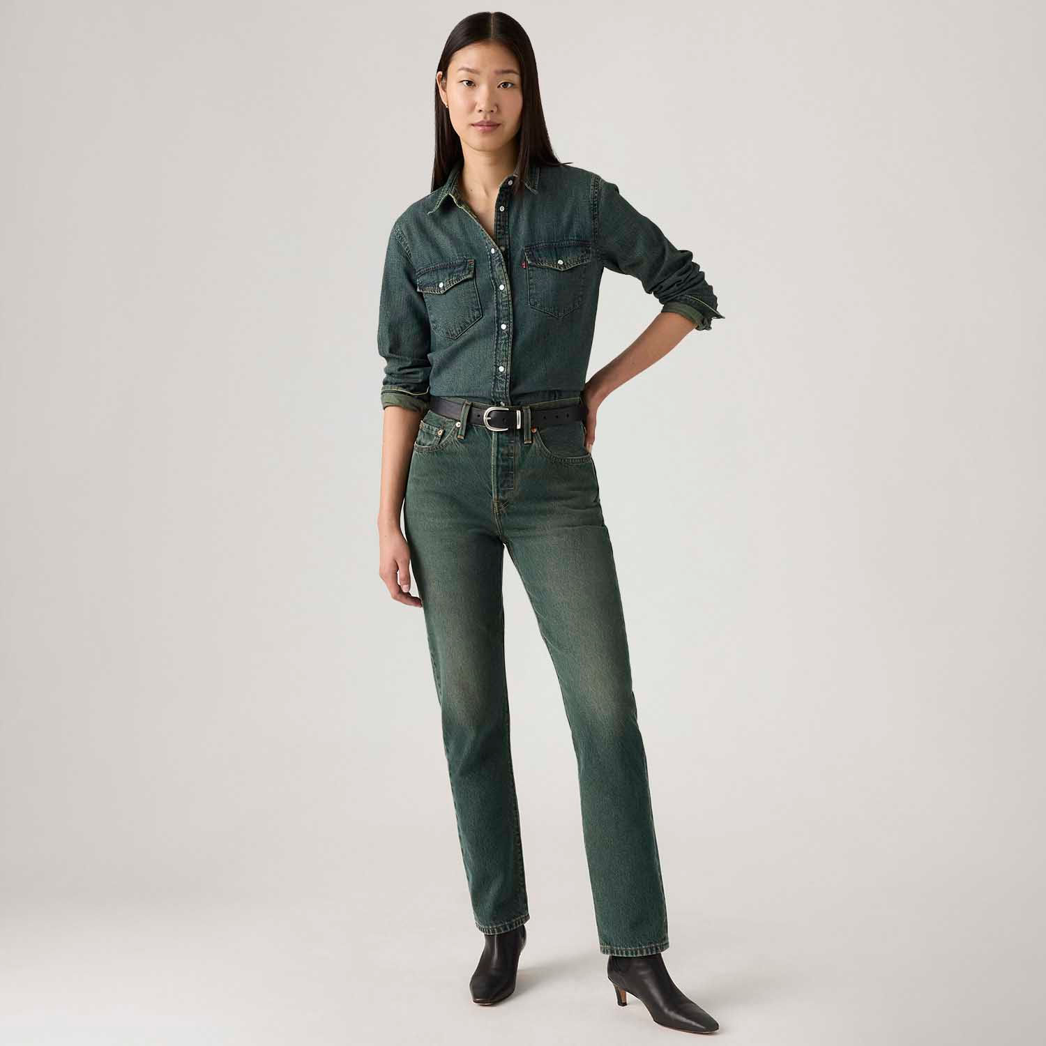Calça Jeans Levi's® 501® For Women Lavagem Escura | FastStore PDP