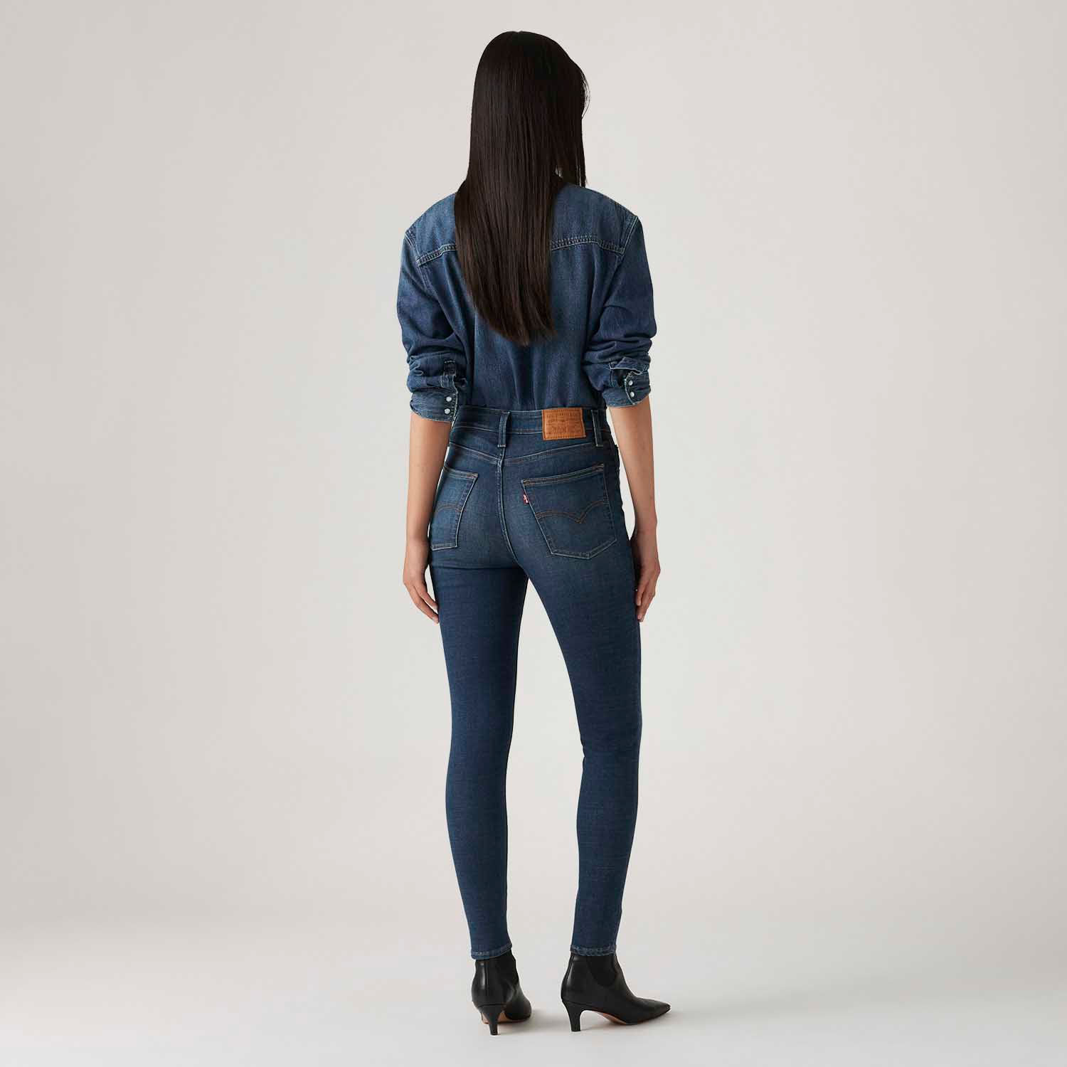 Levi's 721 High Rise Skinny, Jeans Donna, Blue Wave Dark, 23W / 28L