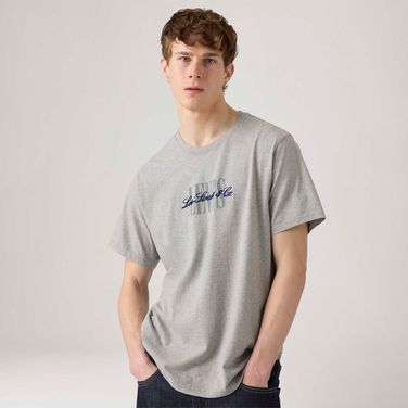 Camiseta Levi's® Relaxed Cinza Manga Curta