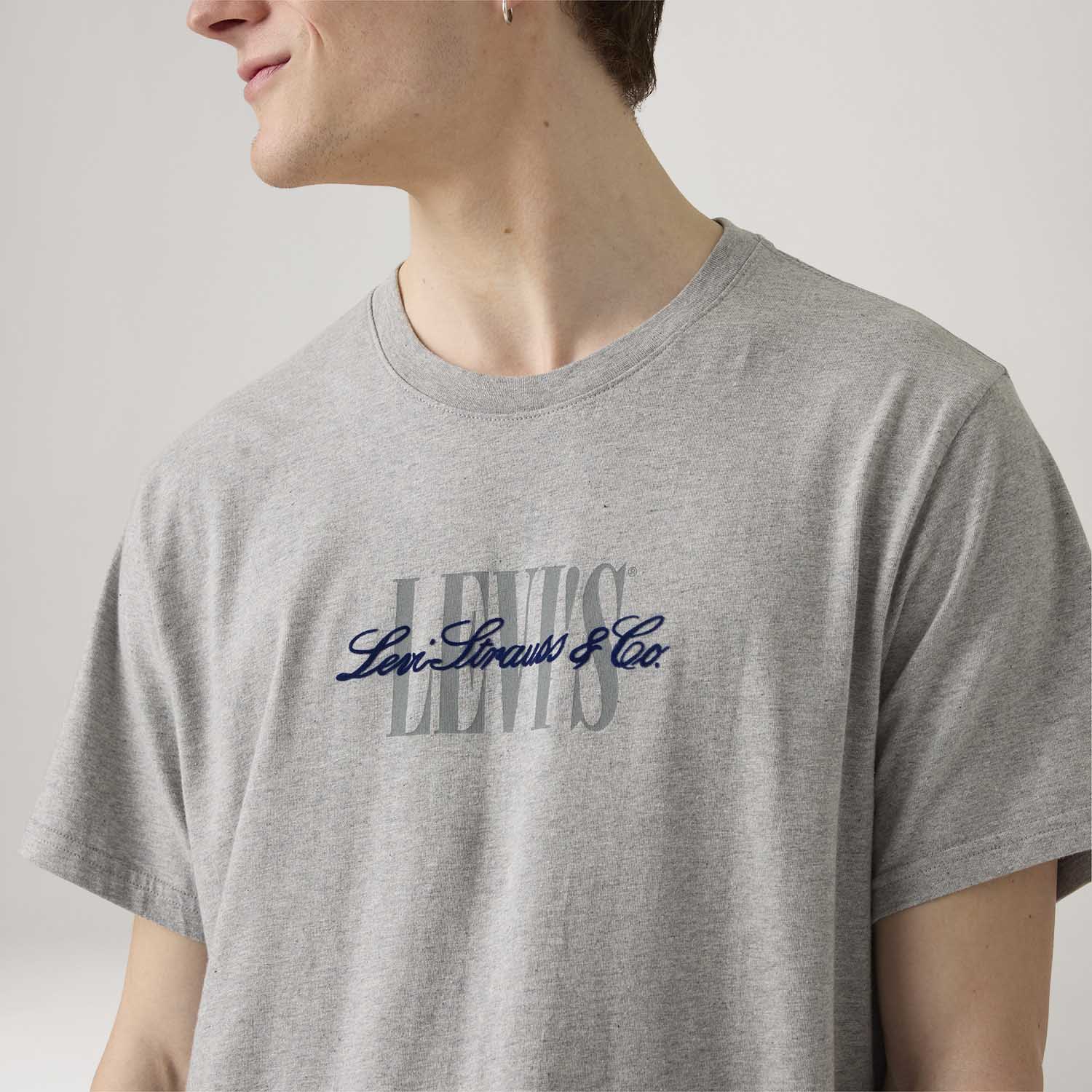 Camiseta Levi's® Relaxed Cinza Manga Curta - Levi's® Brasil