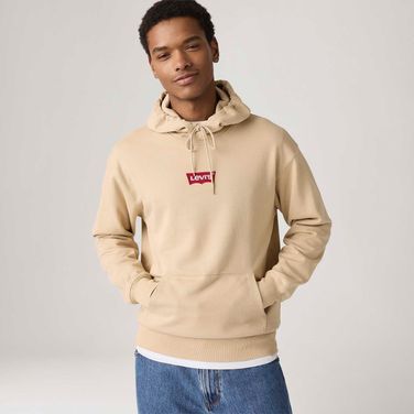 Moletom Levi's® Relaxed Graphic com Capuz Bege