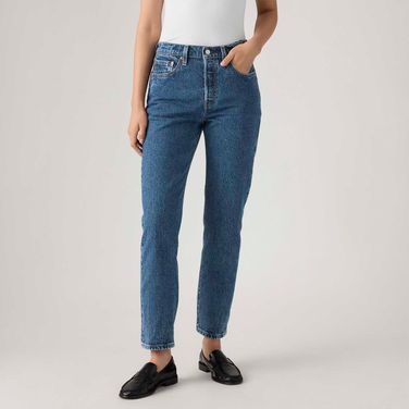 Calça Jeans Levi's® 501® Crop Lavagem Escura