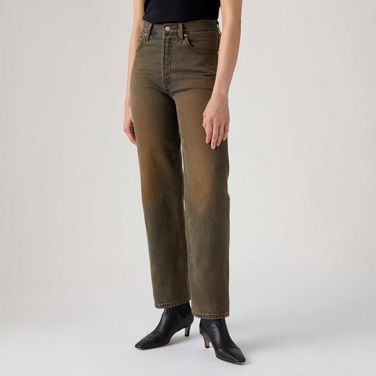 Calça Jeans Levi's® Ribcage Straight Ankle Marrom
