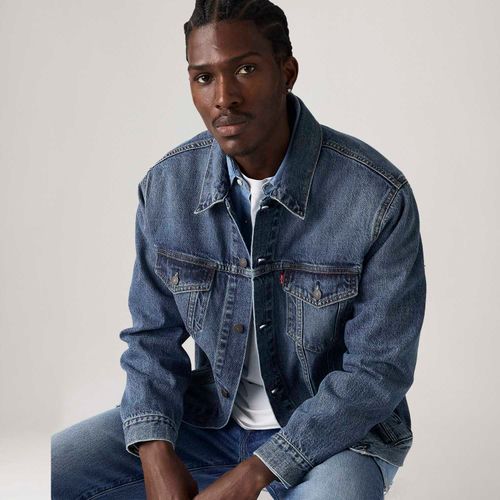 Jaqueta Jeans Levi's® Trucker Relaxed Lavagem Média